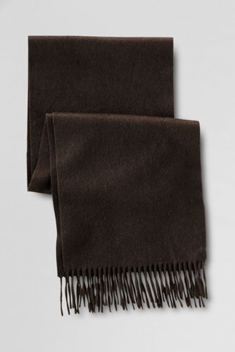 Men's Cashmere Scarf - Dark Mahogany Heather,