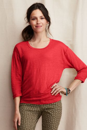 Women's Slouchy Linen Tee