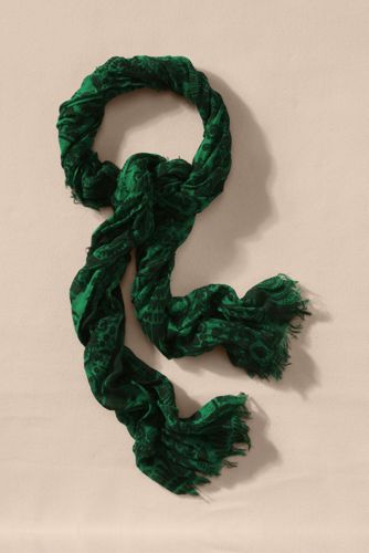 Women's Mercerized Wool Scarf