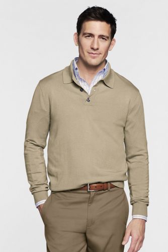 Men's Long Sleeve Performance Button Pullover Sweater