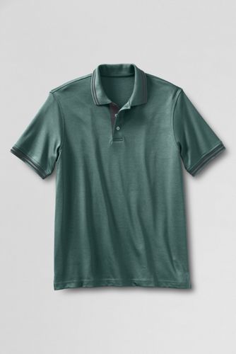 Men's Short Sleeve Tipped Pima Polo Shirt
