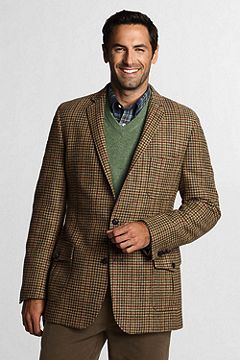 Tweed Houndstooth Sportcoat 421296: Tan Multi