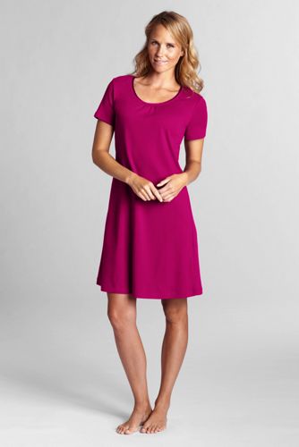 Women's Plain Knee-length Sleep-T 