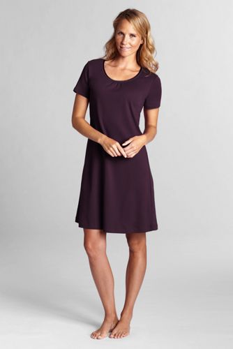 Women's Plain Knee-length Sleep-T 