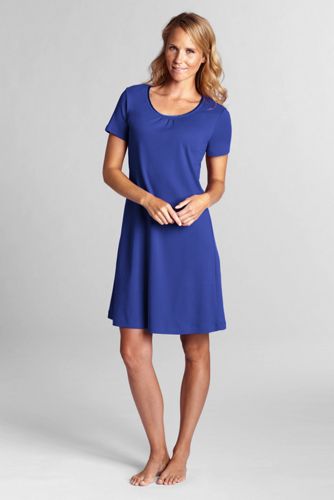 Women's Plain Knee-length Sleep-T 