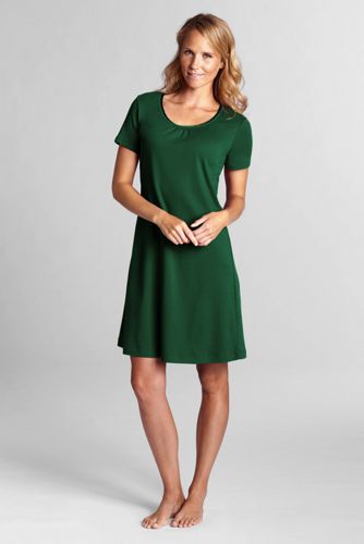 Women's Plain Knee-length Sleep-T 