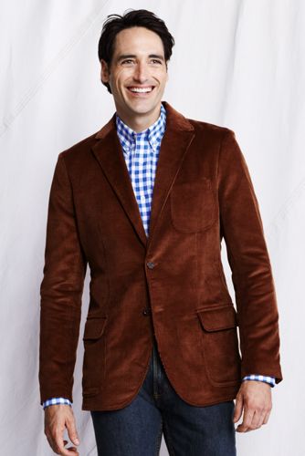 【ランズエンド LANDS' END】メンズ・コーデュロイ・ソフト・テーラード・ジャケット／10ウェール