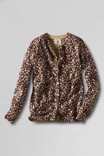 Little Girls' Printed Cardigan Sweater