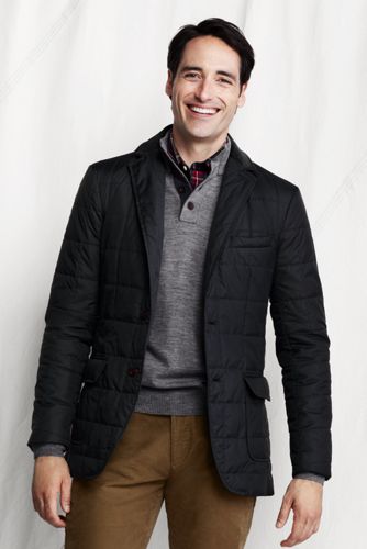 【ランズエンド LANDS' END】メンズ・プリマロフト・テーラード・ジャケット