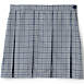 School Uniform Custom Girls Plaid Box Pleat Skirt Above Knee, Front