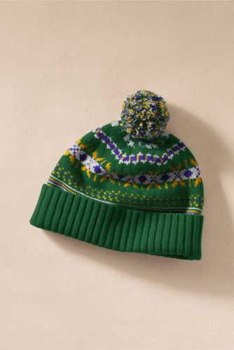 Men's Retro Lambswool Fair Isle Hat