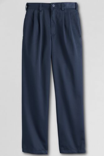 Boys' Pre-hemmed Pleat Front Blended Chino Pants