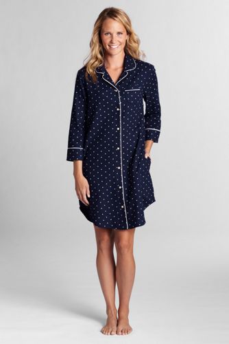 Women's Patterned Flannel Nightshirt