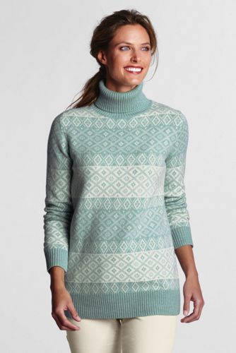 Women's FairIsle Wool Blend Turtleneck Tunic