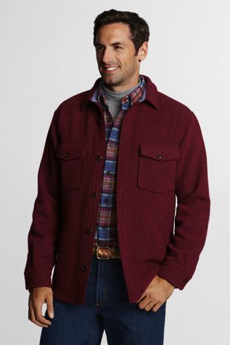 Men's Wool Shirt Jacket
