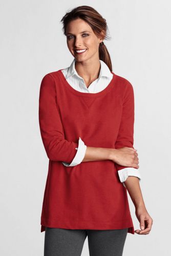 Women's Wide Crewneck Jersey Tunic