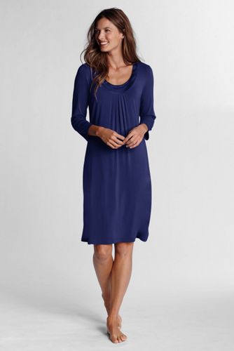 Women's Three Quarter Sleeve Nightgown