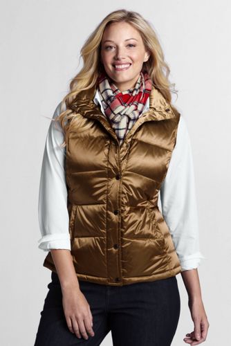 Women's Holiday Metallic Down Vest