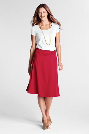 Women's Regular Knot Waist Skirt - Wild Cherry