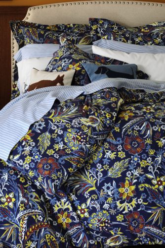 Antique Navy Floral Thumbnail 0