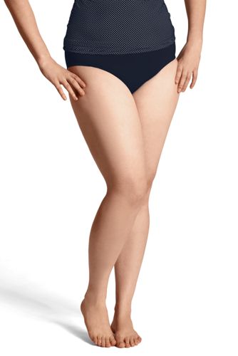 Women's Plus Size Seaside Resort Ultra High Rise Swimsuit Bottom with Tummy Control