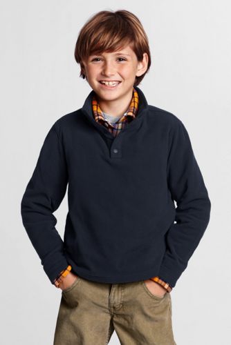 Little Boys' Fleece Snapneck Pullover