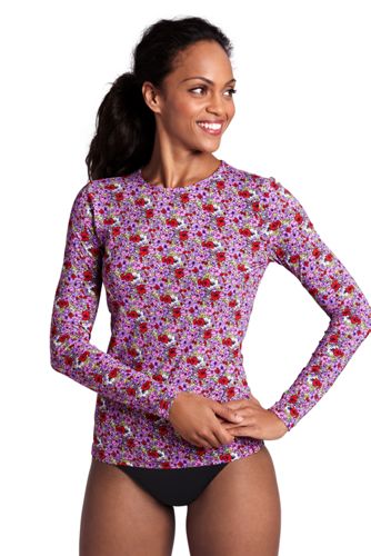 Women's Mini Floral Crewneck Swim Tee Cover-up