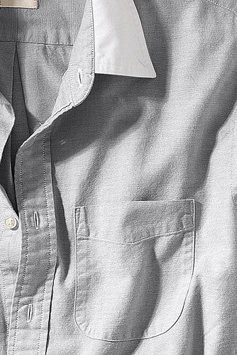 Men's Contrast Collar Oxford Shirt