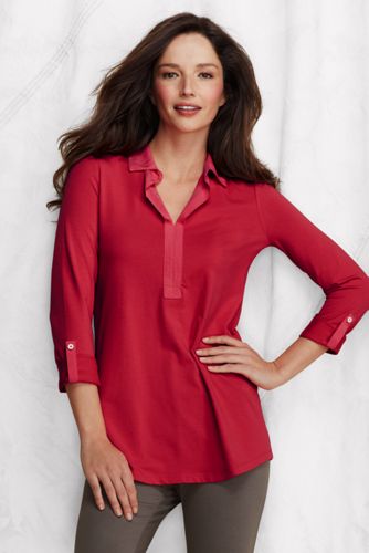 Women's Johnny Collar Tunic