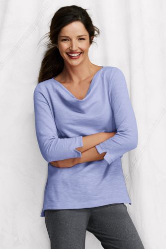 Women's Starfish 3/4-sleeve Lightweight Drapeneck Shirt