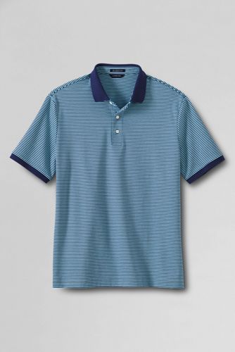 Men's Short Sleeve Stripe Supima Polo 