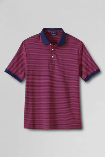 Men's Short Sleeve Stripe Supima Polo 