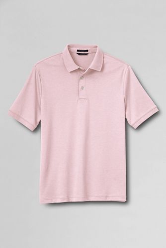 【ランズエンド LANDS' END】メンズ・スーピマ・インターロック・ポロ/無地/半袖 ランズエンド