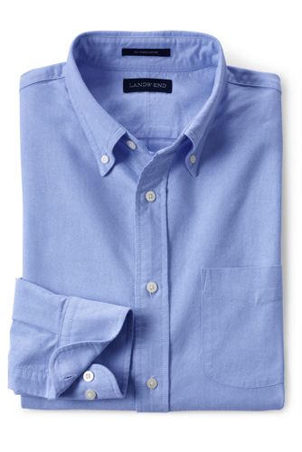 Men's Long Sleeve Plain Sail Rigger Oxford Shirt Traditional Fit