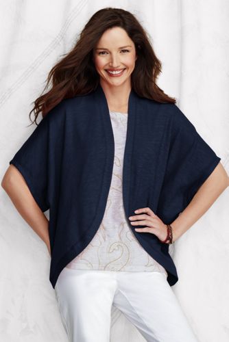 Women's Elbow Sleeve Starfish Terry Cardigan