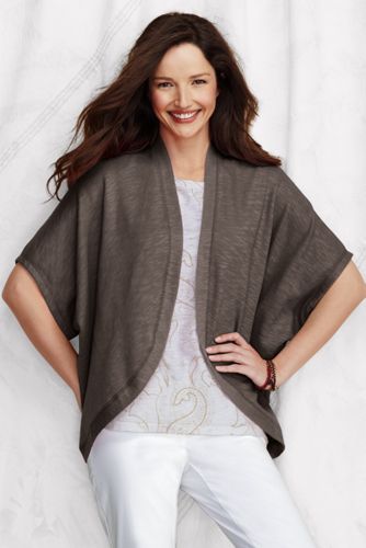 Women's Elbow Sleeve Starfish Terry Cardigan