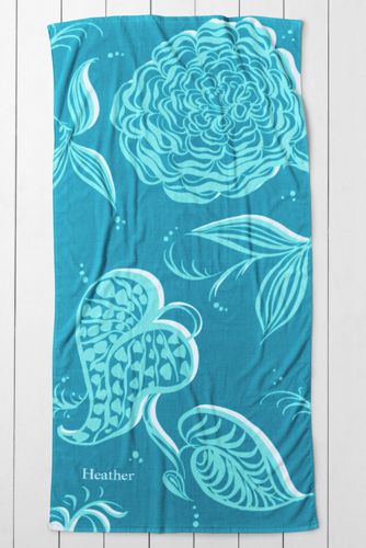 Adult Big Floral Beach Towel