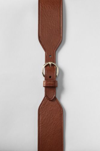 Women's Wide Leather Dress Belt