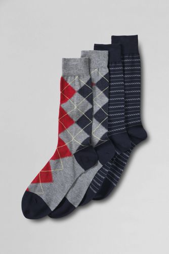 Fein gemusterte Herrensocken, 2er Set