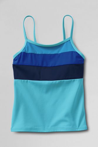 Girls' Smart Swim Colorblock Tankini Top