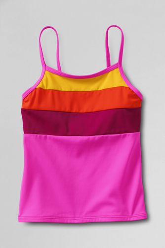Girls' Smart Swim Colorblock Tankini Top