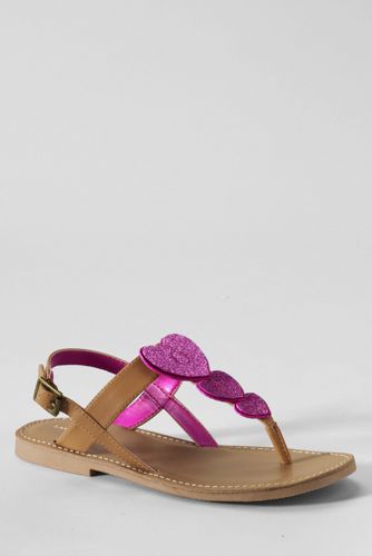 Girls' Phoebe Glitter Heart Sandals
