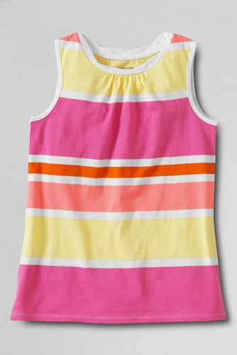 Girls' Pattern Twisted Neck Tank Top