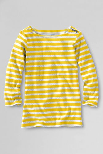 Girls' Button Shoulder Sailor Top