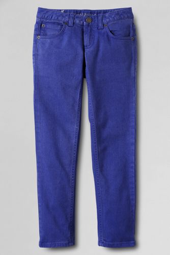 Girls' 5-Pocket Coloured Slim Pencil Leg Jeans 