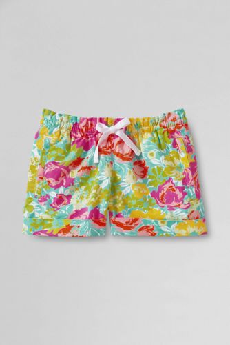 Little Girls' Pattern Twill Pull-on Shorts