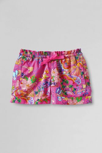 Girls' Pattern Twill Pull-on Shorts