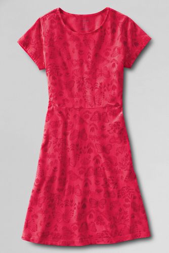 Girls' Short Sleeve A-line Dress
