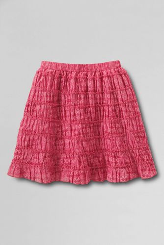 Girls' Woven Multi Ruffle Skort