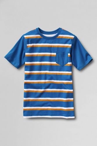 Boys' Short Sleeve Painted Stripe Colorblock Super-T